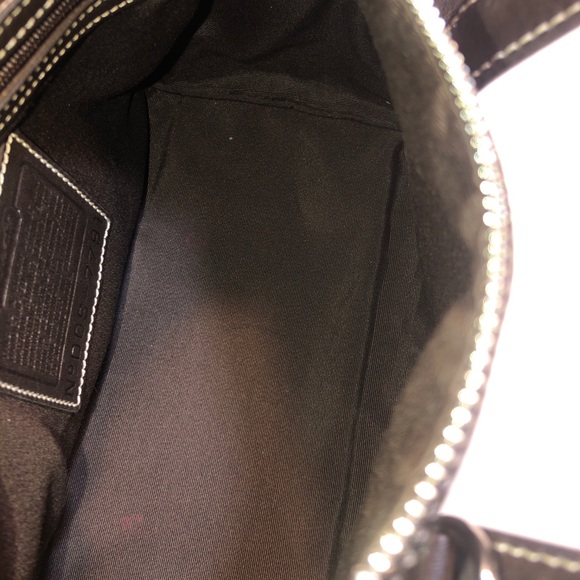 Vintage coach brown leather satchel handbag - Picture 10 of 12